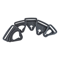 Застежки наколенников POD KX 3.0 Strap Clip & Loop Set (Black, S/M/L, 2025 (KX32-BLK-BL-SM/MD/LG))