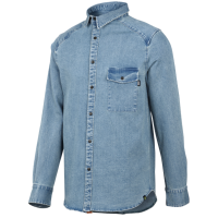 Рубашка IXS Carve Digger organic denim (Washed Blue, L, 2024 (473-510-1475-059-L))